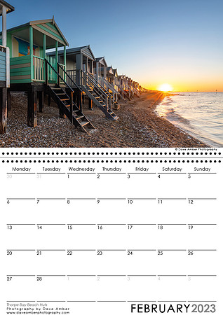Southend on Sea Calendar Feb 2023