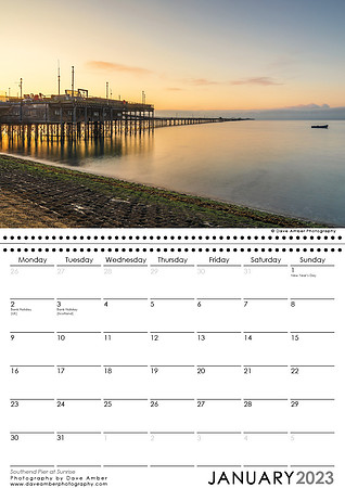 Southend on Sea Calendar January 2023