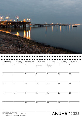 Southend on Sea Calendar 2026 January
