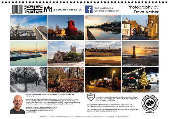 Leigh on Sea Calendar 2026 Back cover