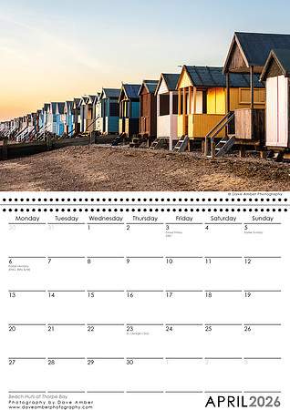 Southend on Sea Calendar 2026 April