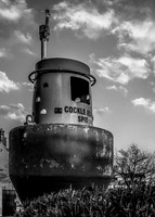 Cockle Row Spit Buoy Black and White Portrait