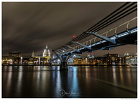St Pauls and Millennium Bridge from the South Bank