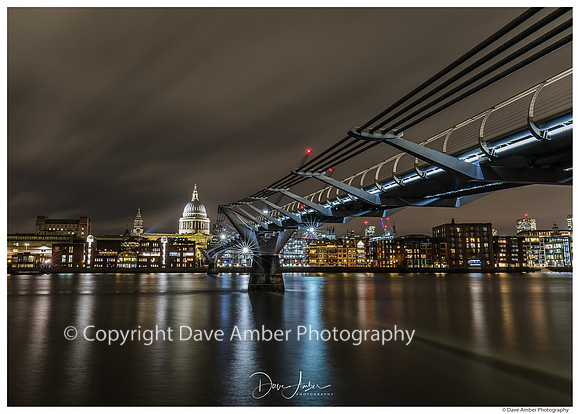 St Pauls and Millennium Bridge from the South Bank
