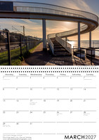Leigh on Sea Calendar March 2027 The Gypsy Bridge Sunrise