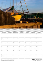 Leigh on Sea Calendar May 2027 Boat at Theobald's Wharf, Old Leigh