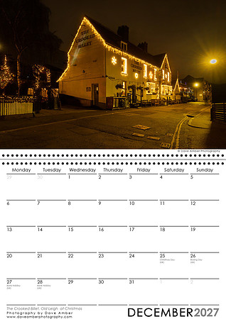 Leigh on Sea Calendar December 2027 The Crooked Billet, High Street, Old Leigh at Christmas