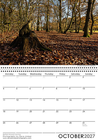 Leigh on Sea Calendar October 2027 Belfries Woods Carving