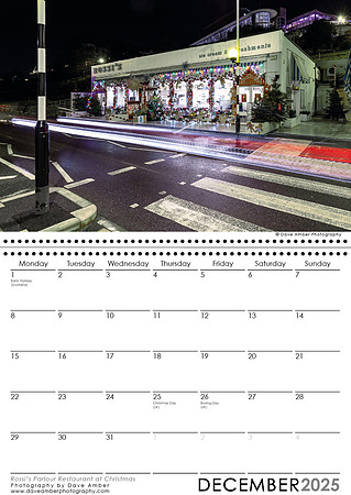 Southend on Sea Calendar December 2025