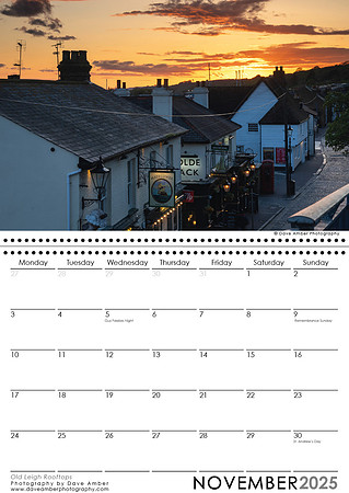 Leigh on Sea Calendar 2025 November
