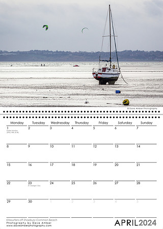 Southend on Sea Calendar April 2024