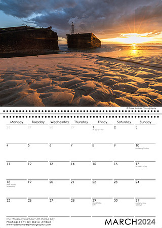 Southend on Sea Calendar March 2024