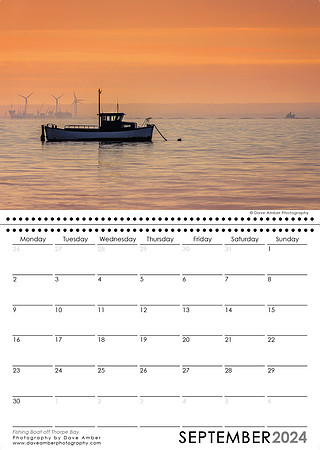 Southend open Sea Calendar September 2024