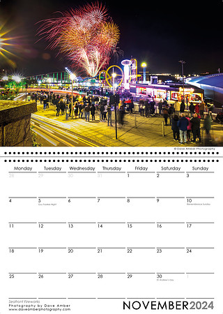Southend on Sea Calendar November 2024