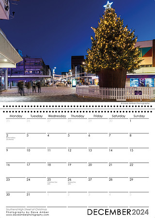 Southend on Sea Calendar December 2024