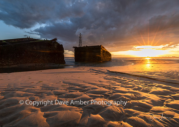Mulberry Harbour sunset
