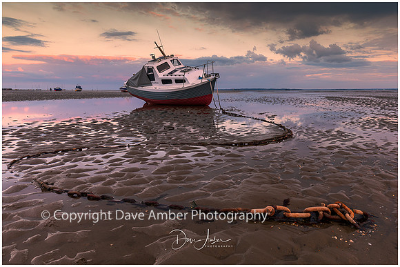 Thorpe Bay sunset (Chadway, chain mooring)