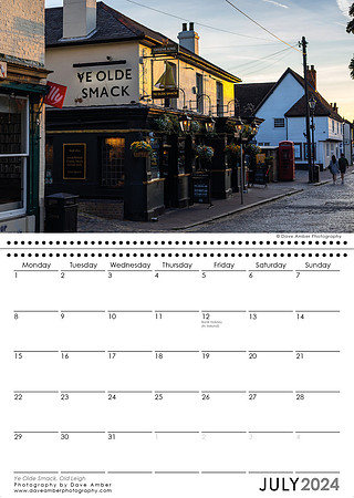 Leigh on Sea Calendar July 2024