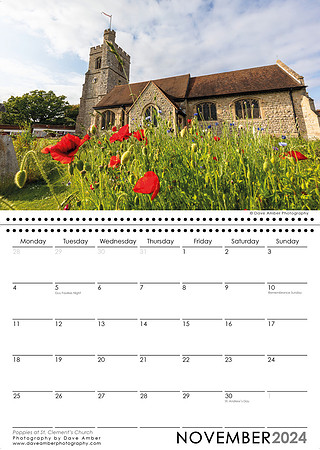 Leigh on Sea Calendar November 2024