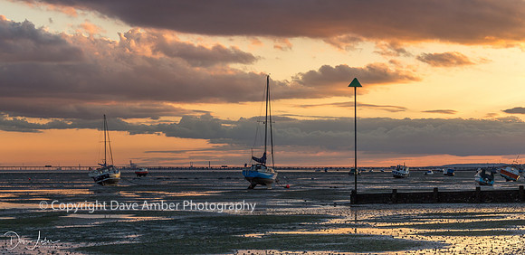 Thorpe Bay and Southend Pier sunset