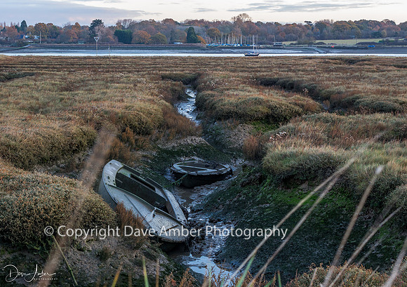 Abandoned boats at Wallasea