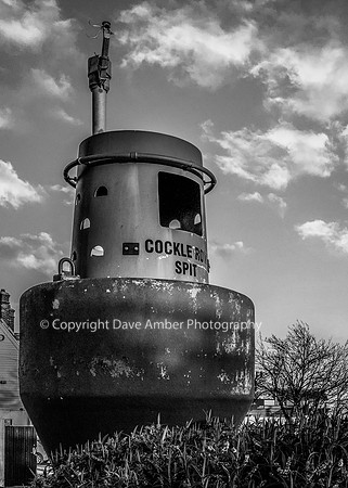 Cockle Row Spit Buoy Black and White Portrait