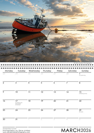 Southend on Sea Calendar 2026 March