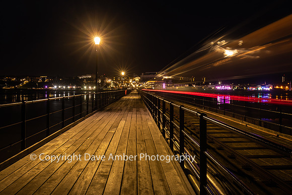 Southend Pier walkway view to shore