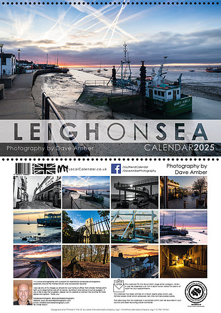 Leigh on Sea Calendar 2025 front and back cover