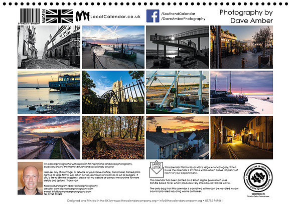 Leigh on Sea Calendar 2025 Back Cover