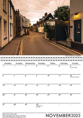 Leigh on Sea Calendar November 2023