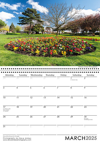 Southend on Sea Calendar March 2025