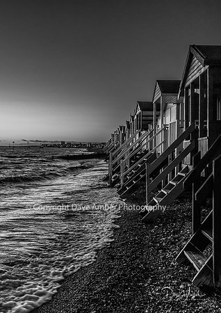 Thorpe Bay beach Huts BW