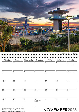 Southend on Sea Calendar Nov 2023
